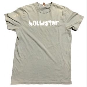 Faded green hollister t-shirt Size: large
